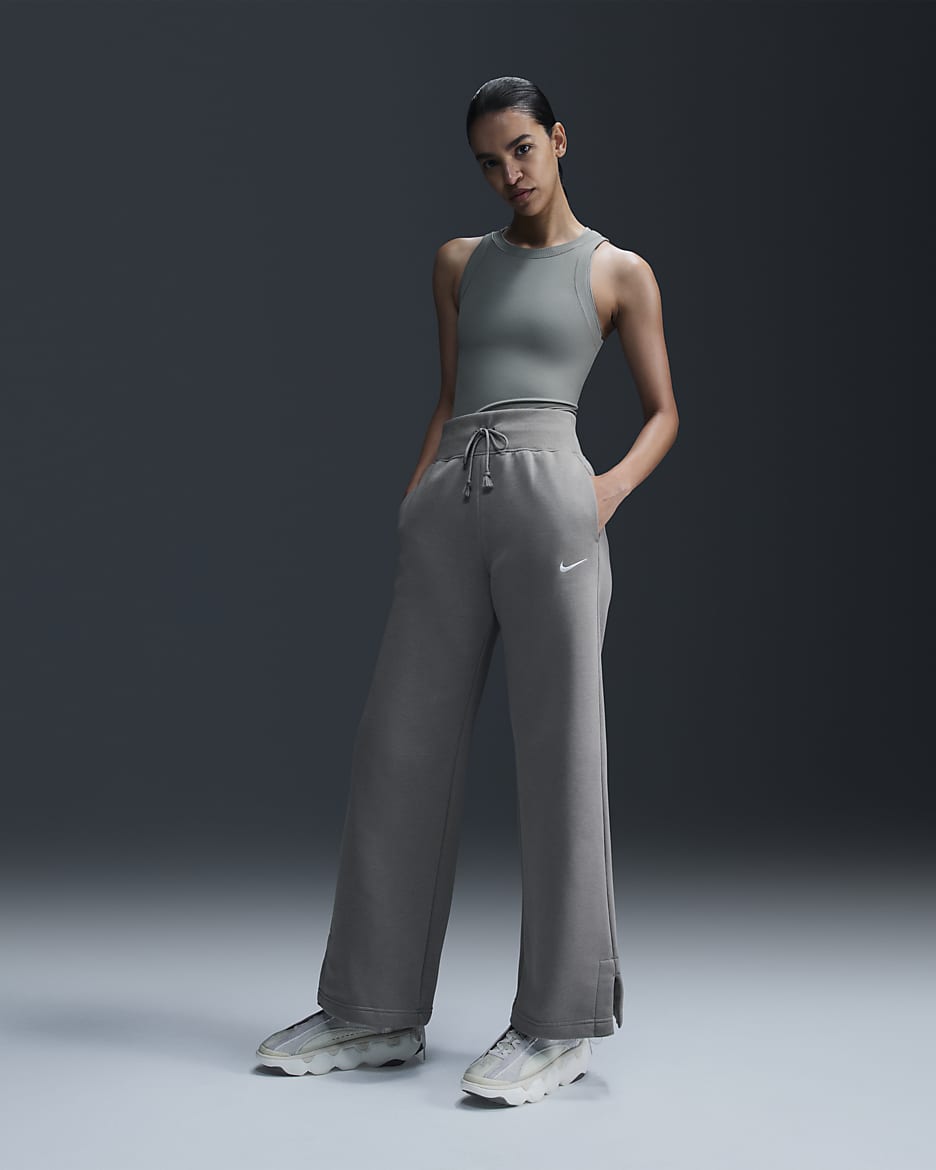 Grey nike tracksuit womens best sale